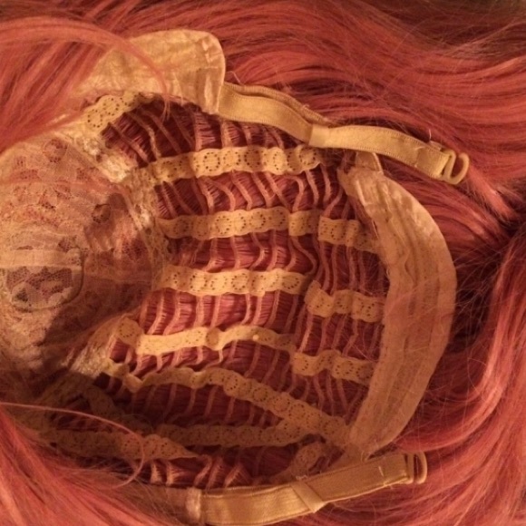 40” PINK “ROSE QUARTZ” LONG PINK CURLY WIG ..??